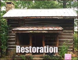 Historic Log Cabin Restoration  Alamance County, North Carolina
