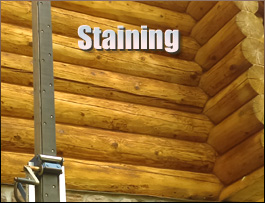  Alamance County, North Carolina Log Home Staining